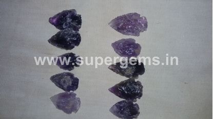 Picture of amethyst arrowheads