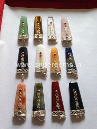 Picture of mix crystal flat 7 chakra pencil pendant (2)