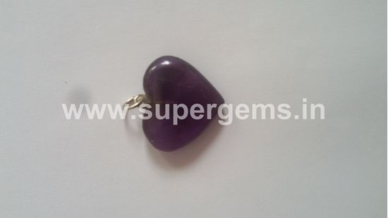 Picture of amethyst heart pendant