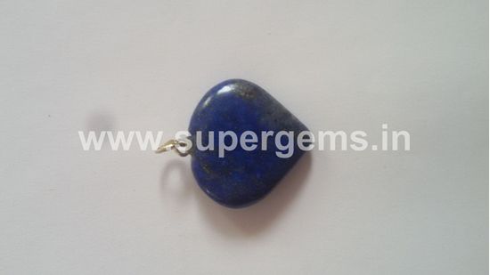 Picture of lapis lazuli heart pendant