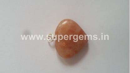 Picture of sunstone heart pendant
