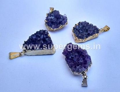 Picture of amethyst rock small pendant