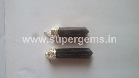 Picture of blue aventurine pencil pendant