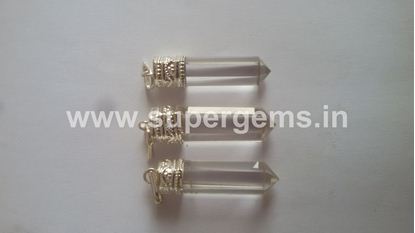 Picture of clear quartz pencil pendant