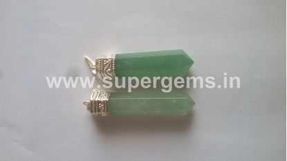 Picture of green aventurine pencil pendant