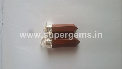 Picture of red jesper pencil pendant 
