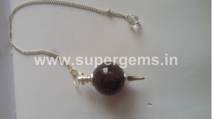 Picture of amethyst ball pendulums