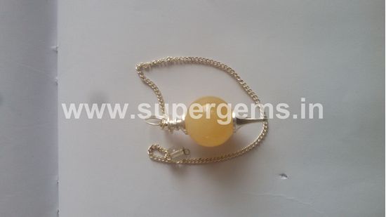 Picture of yellow aventurine ball pendulums