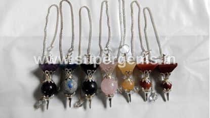 Picture of pyramid and ball pendulums