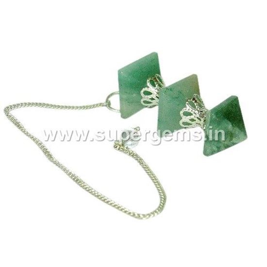 Picture of green aventurine pyramid pendulums