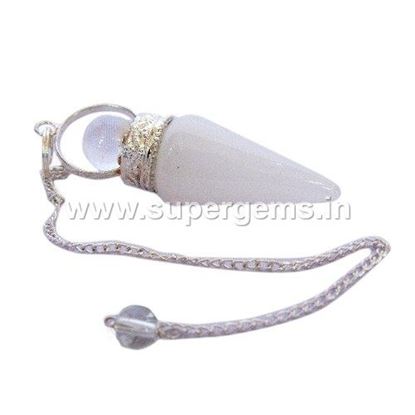 Picture of white agate 2 piece pendulums