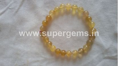 Picture of yellow carnelian bracelets