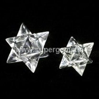 Picture of Clear quartz merkaba star