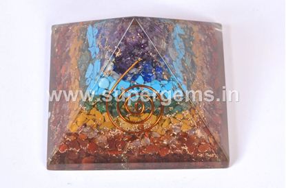 Picture of 7 chakra orgone pyramid