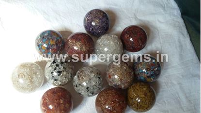 Picture of orgone mix crystal sphere