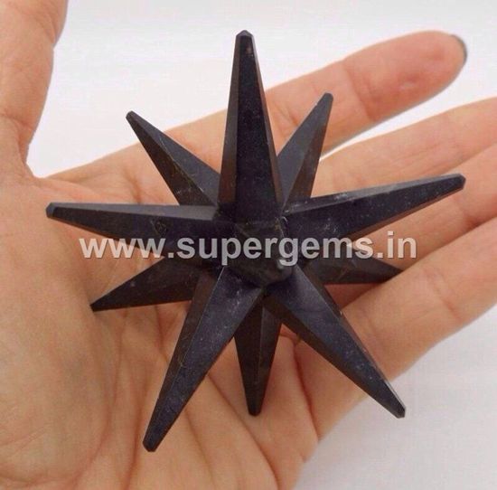 Picture of black agate 12 bonded star