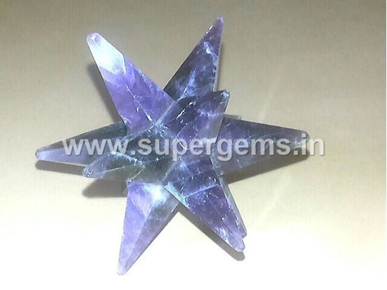 Picture of amethyst 12 point bonded star