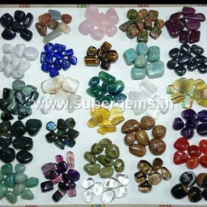 Picture of mix crystal tumble stone