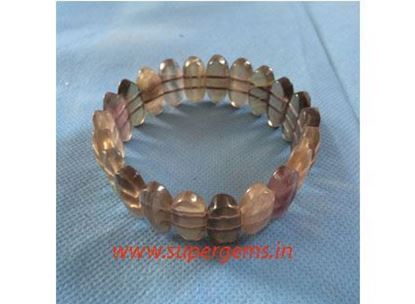 Picture of flourite diomond cut bracelet