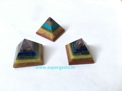 Picture of 7 chakra bonded pyramid