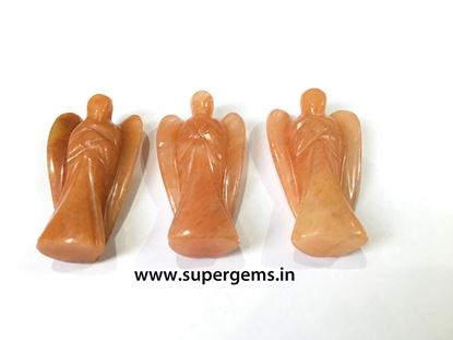 Picture of red aventurine  angels