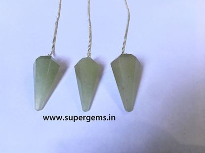 Picture of green aventurine pendulums