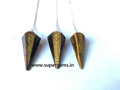 Picture of tiger eye pendulums