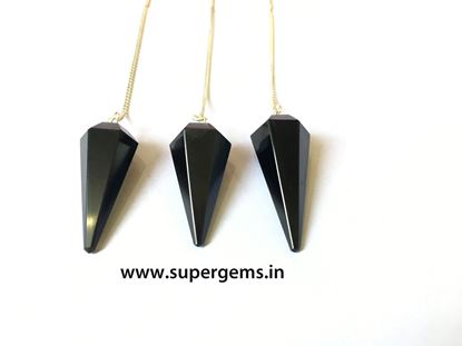Picture of black obsidian pendulum