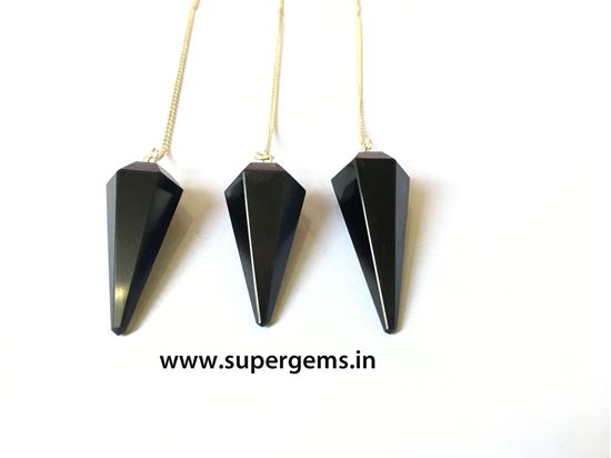 Picture of black obsidian pendulum