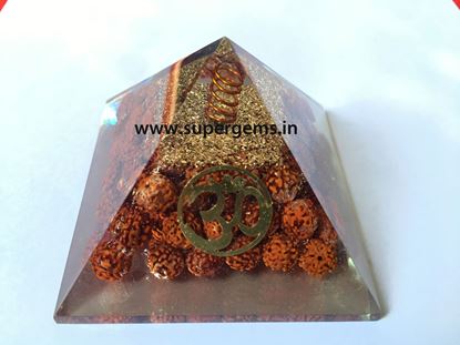 Picture of orgone rudraksh pyramid 3 inch 
