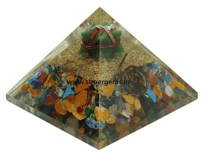 Picture of multi crystal orgone merkaba star pyramid