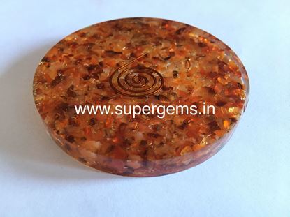 Picture of Red carnelian orgonite coatser 