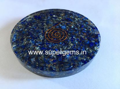 Picture of Lapis lazuli orgonite coaster 