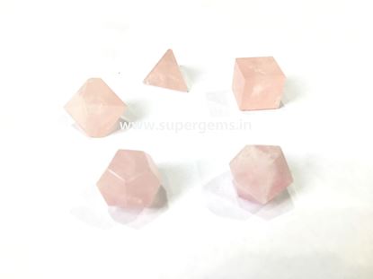 Picture of rose quartz geomatry set
