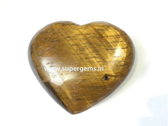 Picture of tiger eye puffy heart