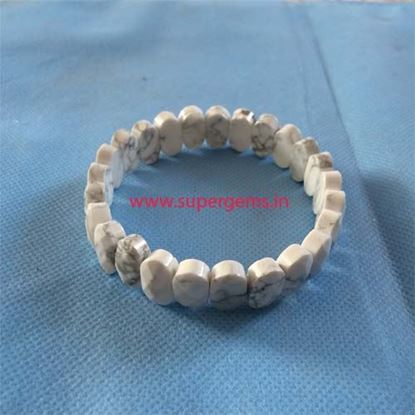 Picture of howlite diomond cutting bracelet