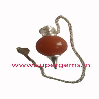 Picture of red aventurine ball pendulums
