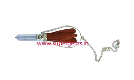 Picture of red jesper angel pendulum