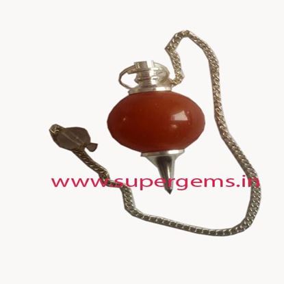 Picture of red jesper ball pendulum