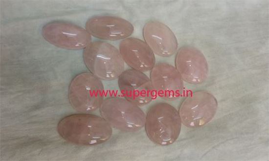 Picture of rose quartz cabs