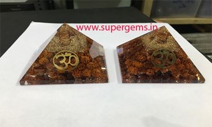 Picture of RUDRAKSH OM ORGONE PYRAMID