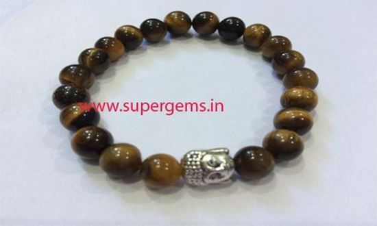 Picture of tiger eye buddha braclete