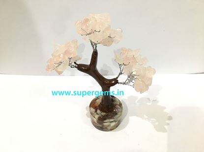 Picture of rose quartz orgonite base small tree