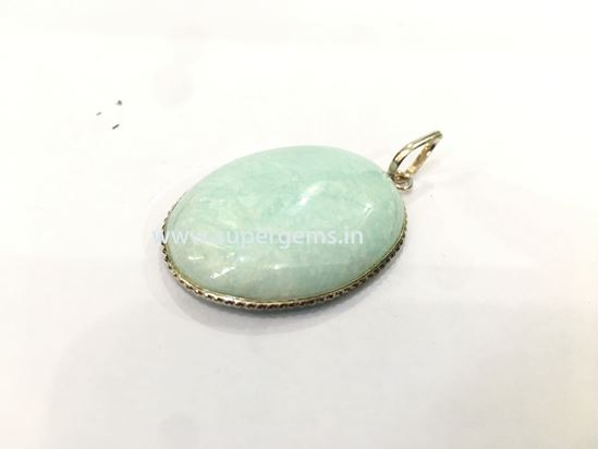 Picture of amazonite oval pendnat