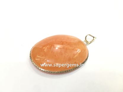 Picture of red avnturine oval shape pendant