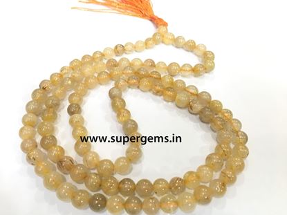 Picture of golden  rutile mala