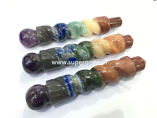 Picture of chakra spiral wand