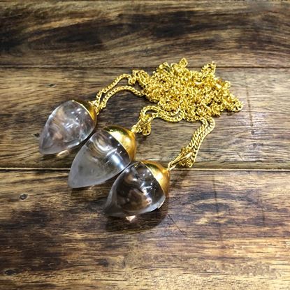 Picture of CLEAR QUARTZ TEAR DROP PENDANT WITH NECKLESS